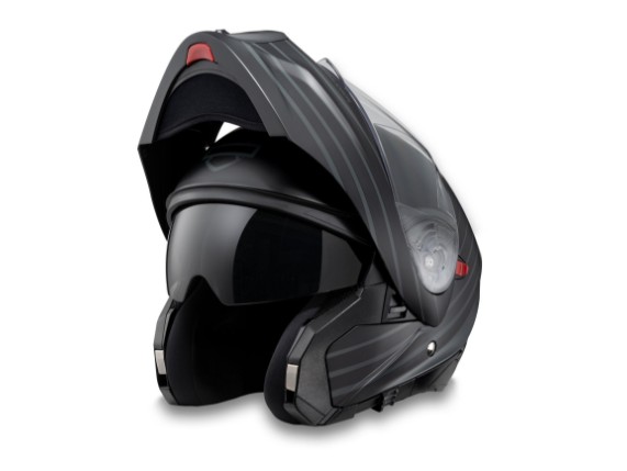 98157-24vx_H-D Evo X17 Sunshield Modular Helmet_Left open