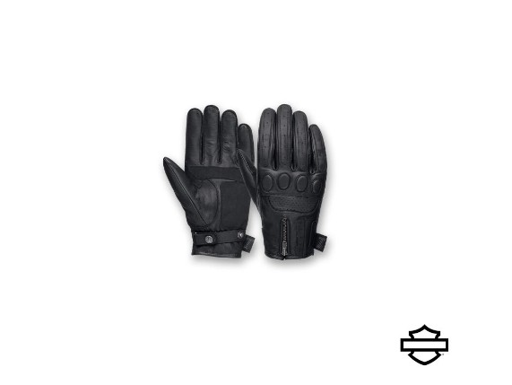 98367-17em_GLOVE-BL,F-F,1SKULL,LTHR,MENS