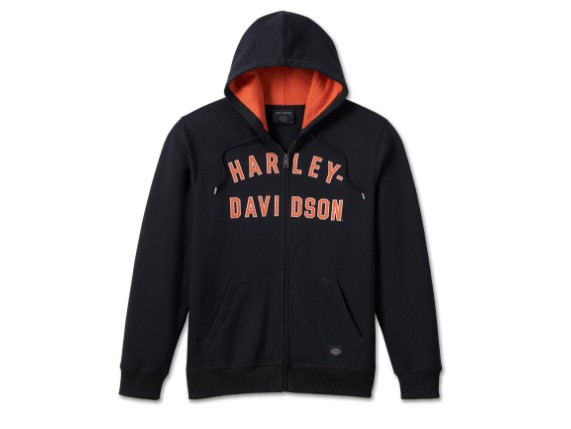 99000-23vm_HOODIE-KNIT, BLACK_Front