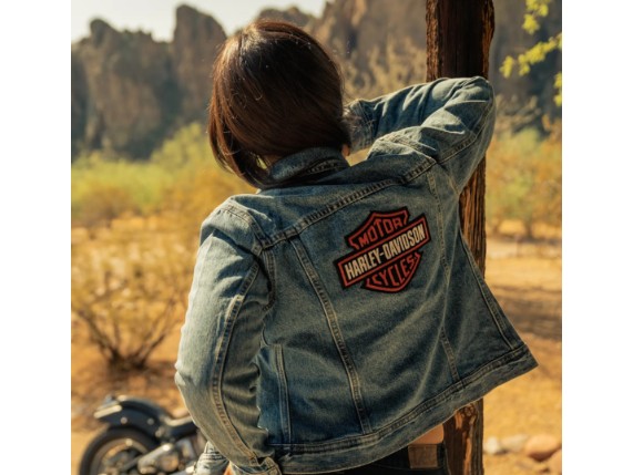 99040-23VW Jeansjacke Essential Bar & Shield blau image