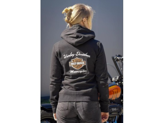 99049-23VW Zip Hoodie Bar & Shield schwarz image 2