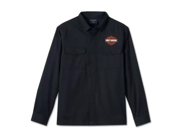 99054-24VM H-D Hemd Bar & Shield schwarz