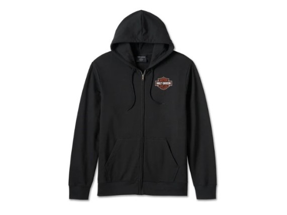 99066-24VM Bar & Shield Zip-Up Hoodie für Herren