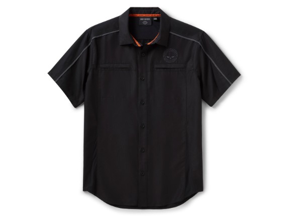 99099-26VM TECH Willie G Skull Vented Shirt für Herren
