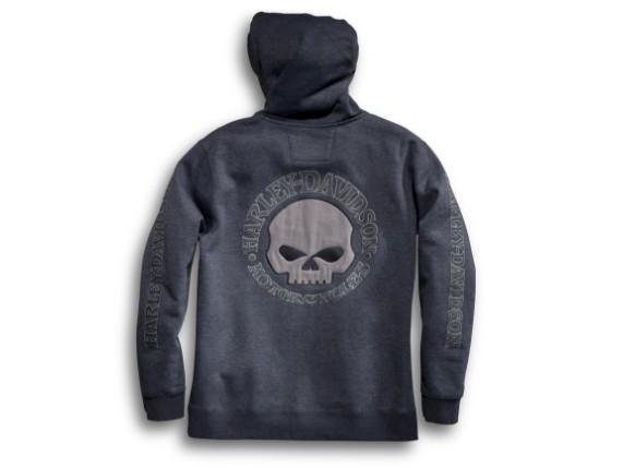 99107_18vm_SWEATSHIRT-HOODED,SKULL,GRY_Back