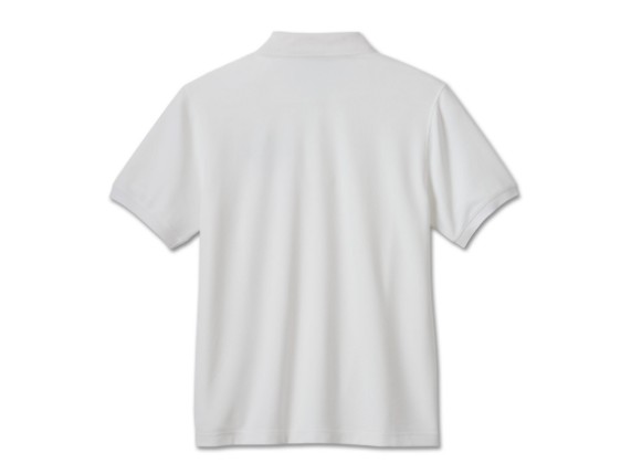 99186-24vm_Bar & Shield Polo Shirt für Herren - Bright White_Back