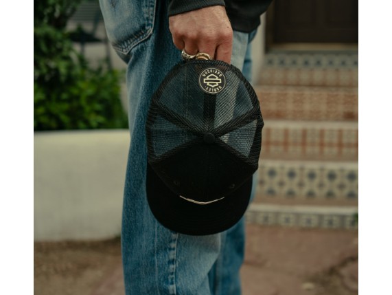 99400-26VX Logo Colorblock Verstellbare Trucker-Kappe – Harley Schwarz i