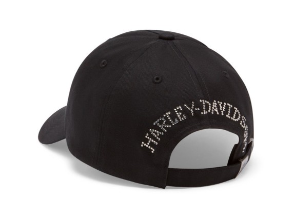 99410-26VW Women's Willie G Bling Skull Strapback Cap 2