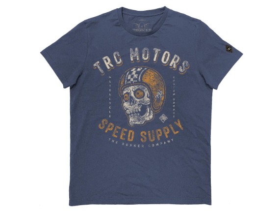 C30134105 T-Shirt Skull B blau