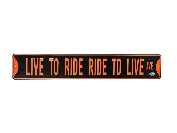 HDL-15574 H-D LTR-RTL Ave. Straßenschild aus Metall