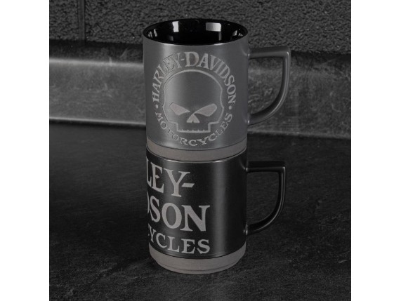 HDL-18646 H-D Willie G. Skull Becher-Set4