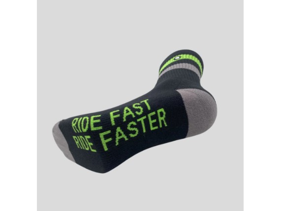 RC961052 Ride Fast Socks Green-Grey down