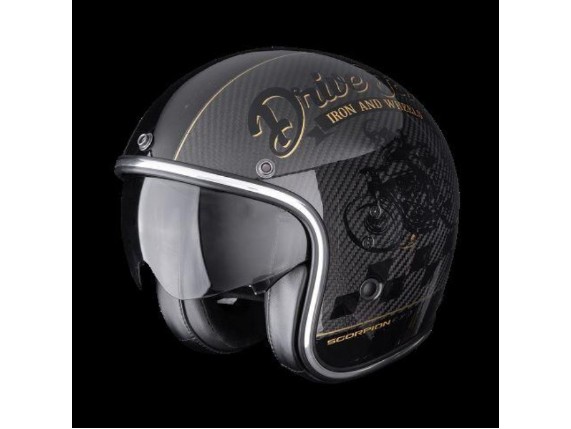 SC78-508-364-03 SCORPION BELFAST EVO CARBON ZIPPY Schwarz-Gold