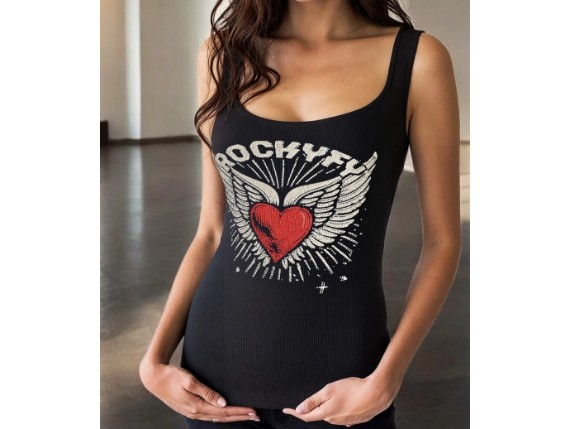 SHCE005 Tank Top Heart Glamour