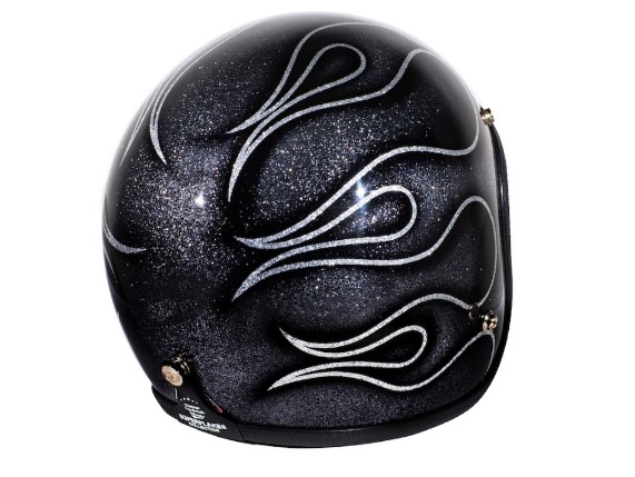 SLS-FLM14_70's Helmet Flames 2014 Back Right