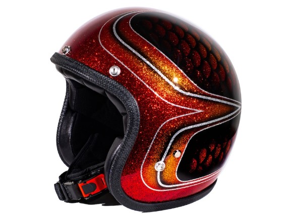 SLS-RFSC13_70's Helmet Red Fish Scal Left