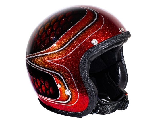 SLS-RFSC13_70's Helmet Red Fish Scal Right