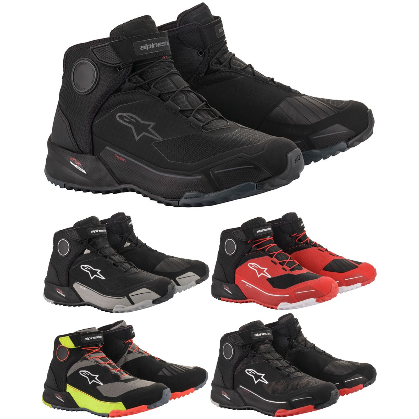 Scarpe Moto Alpinestars Faster-3 Uomo Taglia 40 EU Traspiranti Certificate EN 13634