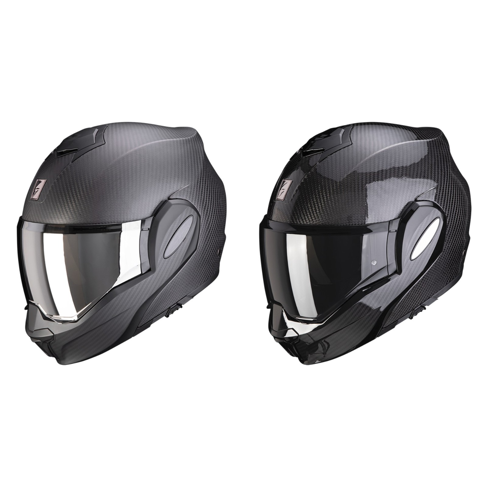 Scorpion EXO-Tech Evo Carbon Solid Motorrad Klapphelm