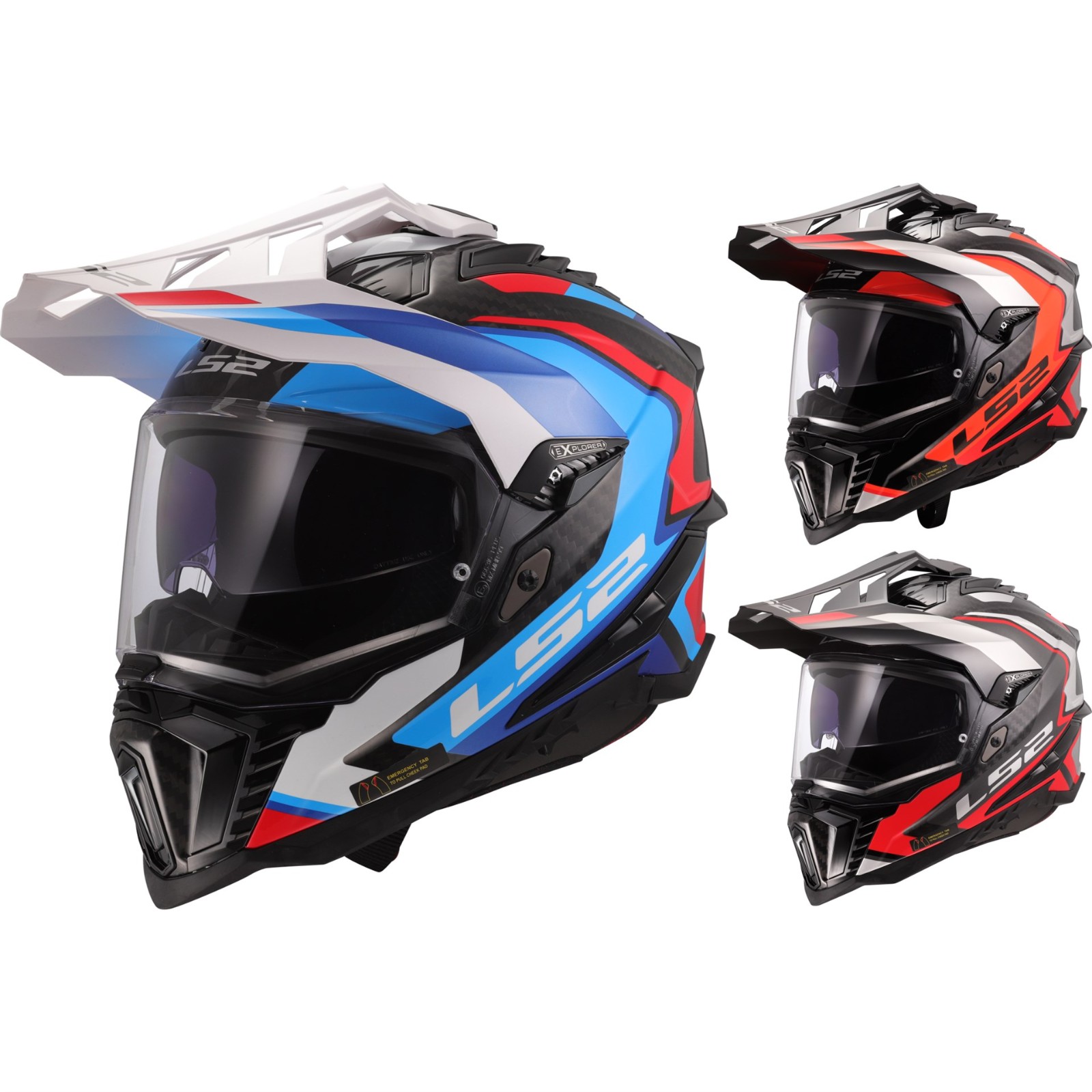 Alpine Frontier Explorer LS2 MX701 Explorer C Frontier II Offroad Endurohelm