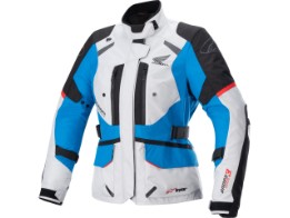 Alpinestars Honda Andes V3 Drystar Motorrad Textiljacke – Wasserabweisend, Stehkragen, In Black/Red, Größe 4XL