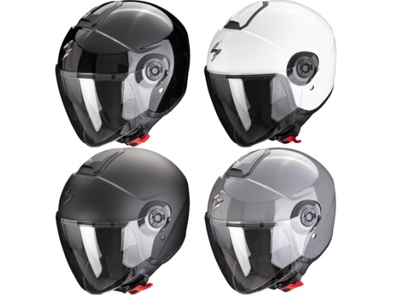 CASCO INTEGRALE SCORPION EXO-CITY II SOLID NERO - Taglia L - Omologato ECE R22.06
