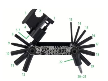 CONTEC Multifunktionswerkzeug Pocket Gadget - F22 Stealth