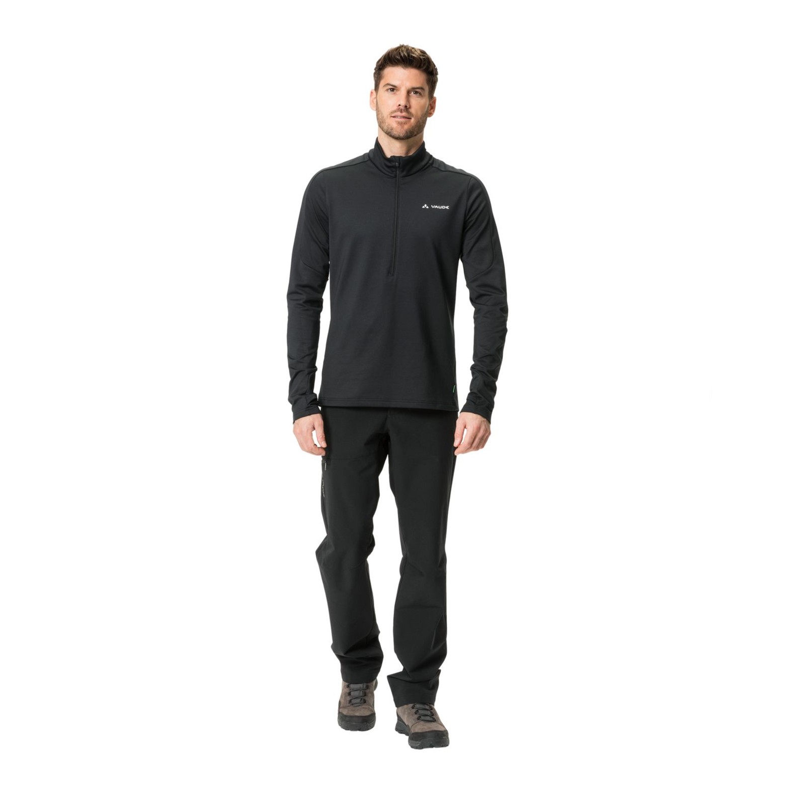 Vaude - Pantaloni da Donna Strathcona Padded, Imbottiti, Donna, Pantaloni, 41766, Nero, 40Short