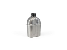 Feldflasche Edeltstahl + Becher