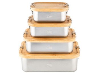 Lunchbox Edelstahl/Bambus