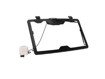 Schwenkbarer Glas-Windabweiser mit Scheibenwischer und Waschanlagenpaket