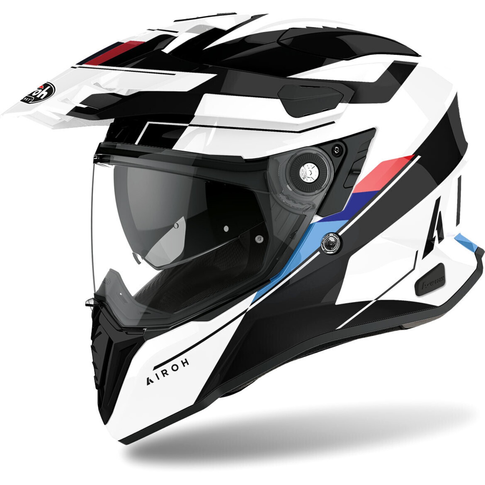 AIROH Commander Helm, Rot, Größe S - Unisex Erwachsenenhelm Für Straße, Enduro & MX