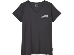 T-Shirt Outline Block Pocket Damen