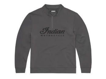 Sweatshirt Logo Headdress Quarter Zip Herren