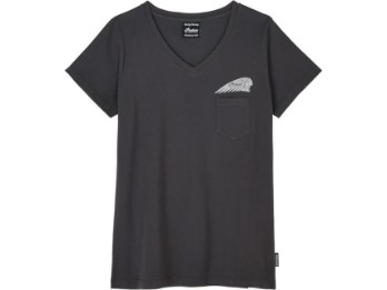 T-Shirt Outline Block Pocket Damen