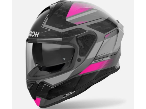 airoh helm spark 2 schwarz grau pink 1