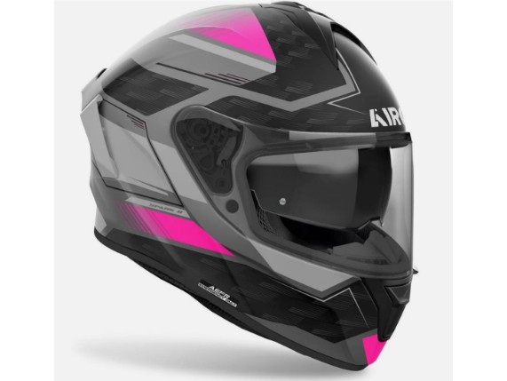 airoh helm spark 2 schwarz grau pink 2