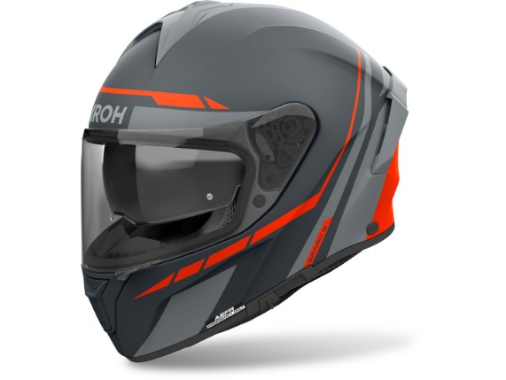 airoh helm spark 2 schwarz-matt grau orange 1