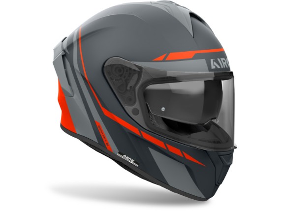 airoh helm spark 2 schwarz-matt grau orange 2