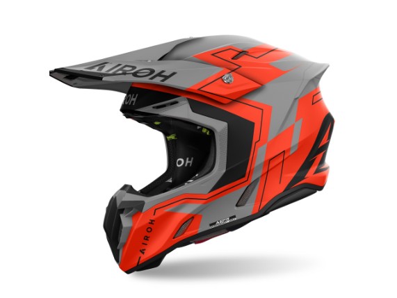 airoh helm twist 3 grau-matt orange-matt schwarz 1