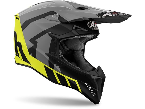 airoh helm wraaap grau gelb schwarz 1