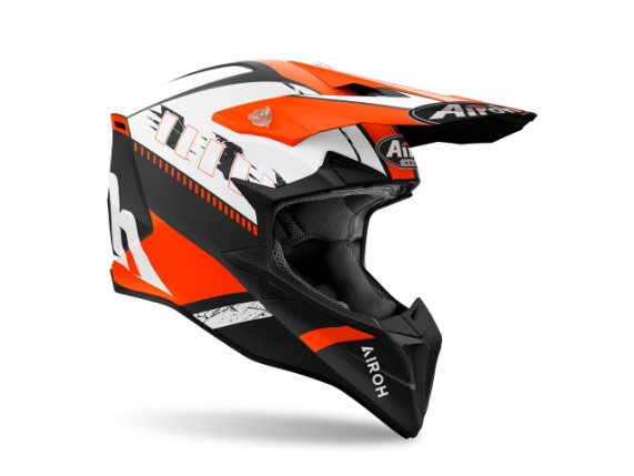airoh helm wraaap schwarz-matt weiß-matt orange-matt 2