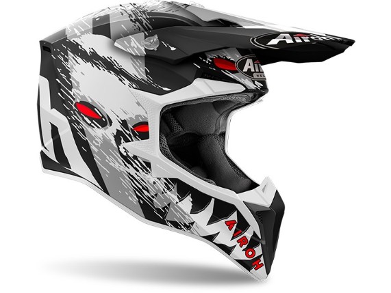 airoh helm wraaap weiß grau schwarz 1