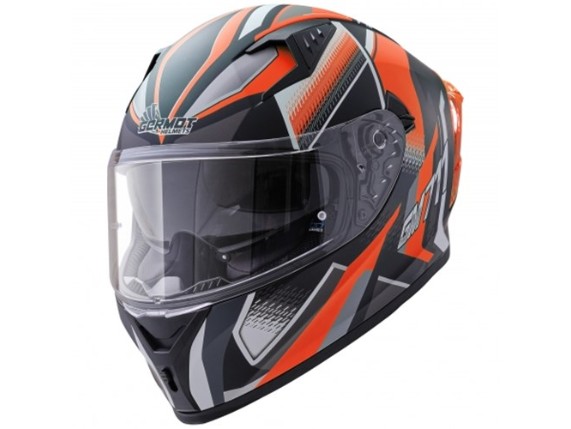 germot helm gm 711 schwarz-matt orange grau 1