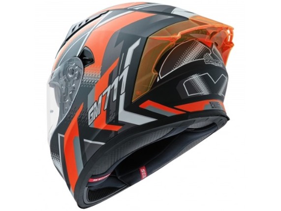 germot helm gm 711 schwarz-matt orange grau 2
