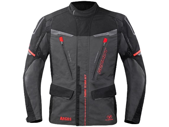 germot jacke argos herren anthrazit schwarz rot 1
