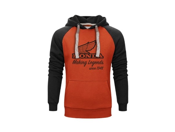 honda hoodie legend maker orange 1