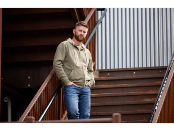 indian hoodie stencil block icon khaki herren 5