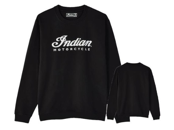 indian sweatshirt essential script logo schwarz herren