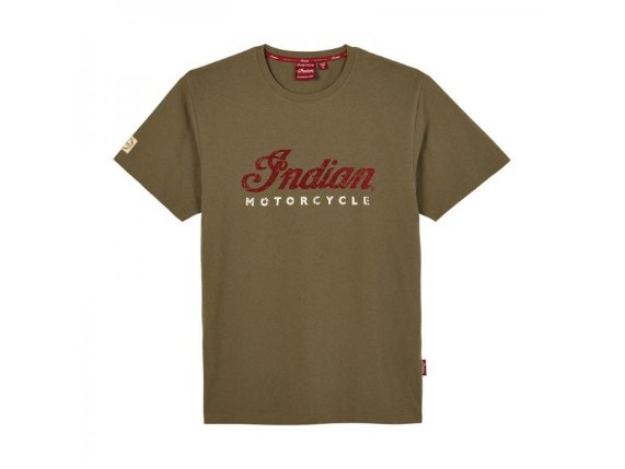 indian t-shirt color script herren khaki 1